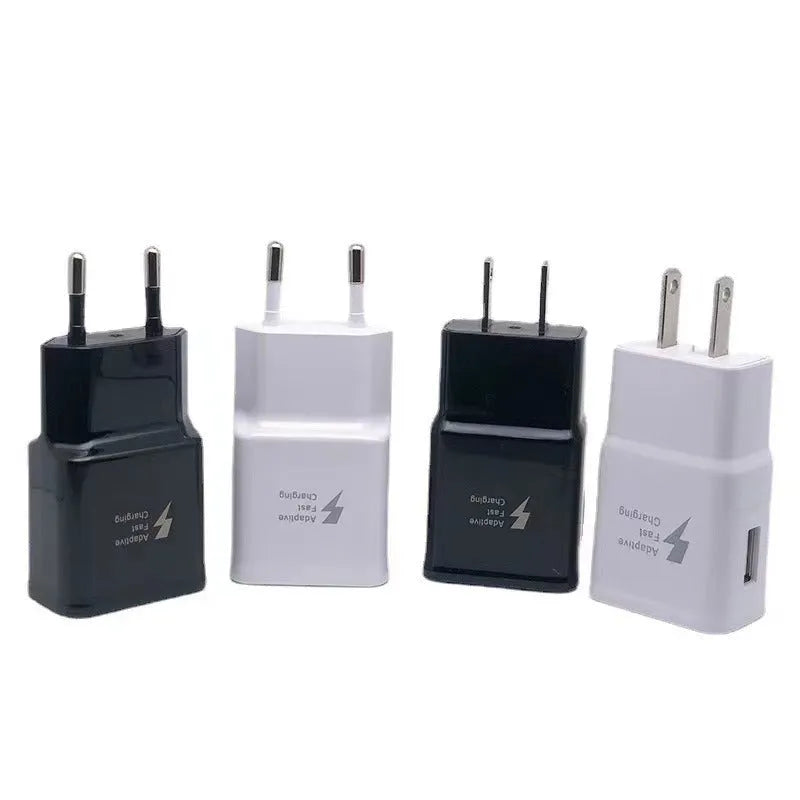 White plastic British Standard 9V2A USB fast charging plug for UK sockets