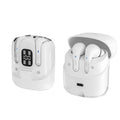 DX16 Couple Bluetooth Headset in Black with digital display and in-ear design