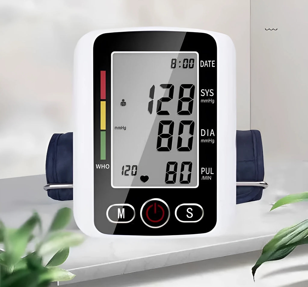 ARM automatic electronic blood pressure monitor with large screen and arm cuff