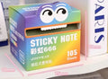 Pearl gradient transparent pull-out sticky notes pad in a box, showing one of six colour options.