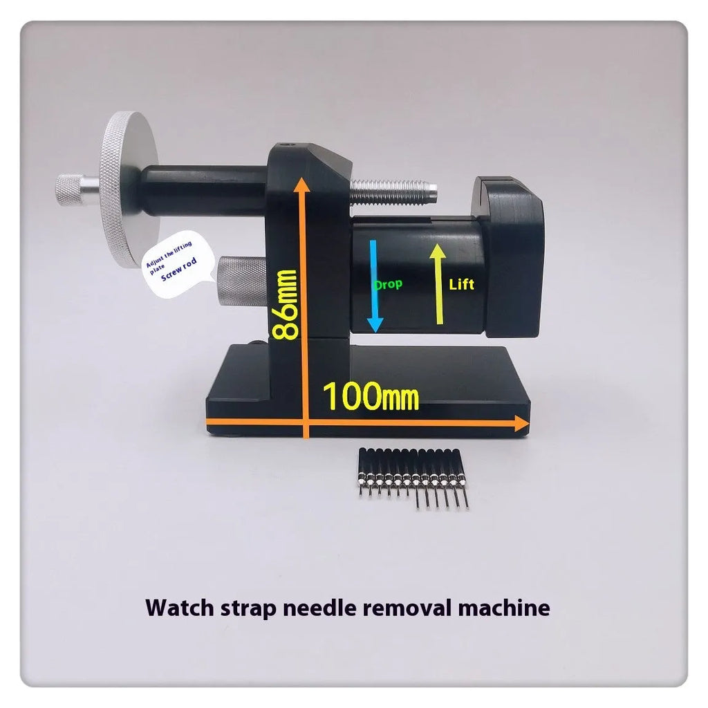 Alloy steel watch strap removal machine toolset with 12 pieces for professional repair work