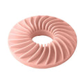 Soft round TPR leakage food pet toy for puppies, available in blue, green, and pink