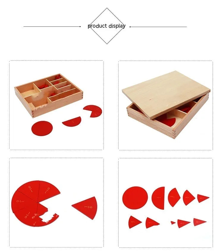 Wooden Montessori maths teaching aid for number decomposition and angle plate, available in 1-10, 11-20, and angle plate options