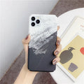 Marbled geometric pattern mobile phone case for iPhone and Samsung models
