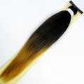 African chemical fiber long straight cornrows wig in 26 inch mixed silk, black colour, on a mannequin head