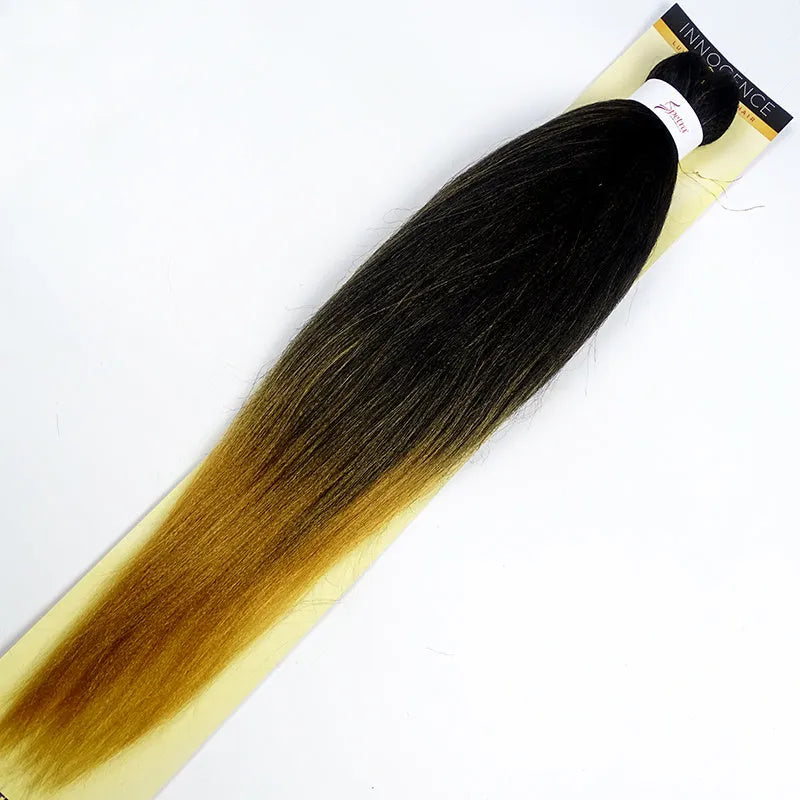 African chemical fiber long straight cornrows wig in 26 inch mixed silk, black colour, on a mannequin head