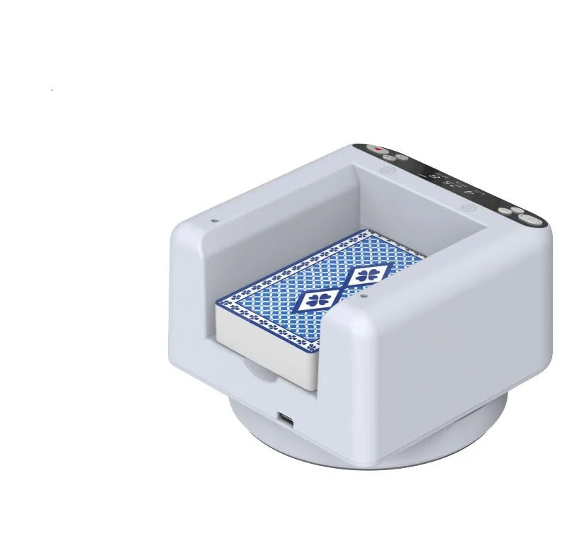 Third generation plastic automatic dealing device with card dispenser for poker games