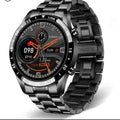 Fashion Bluetooth Smart Watch with 1.3 inch touch screen and silicone wristband in Black