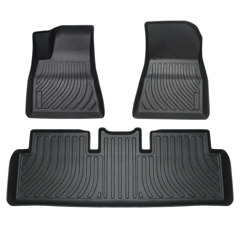 Rubber floor mat set for Tesla Model 3, Model Y, Model S and Model X vehicles
