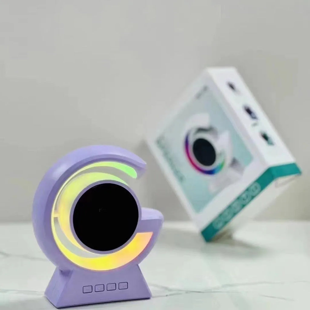 Mini Bluetooth speaker with horse running light and card slot, available in multiple colours