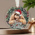 Acrylic Christmas tree pendant ornament with 34 colour options for festive holiday decorating