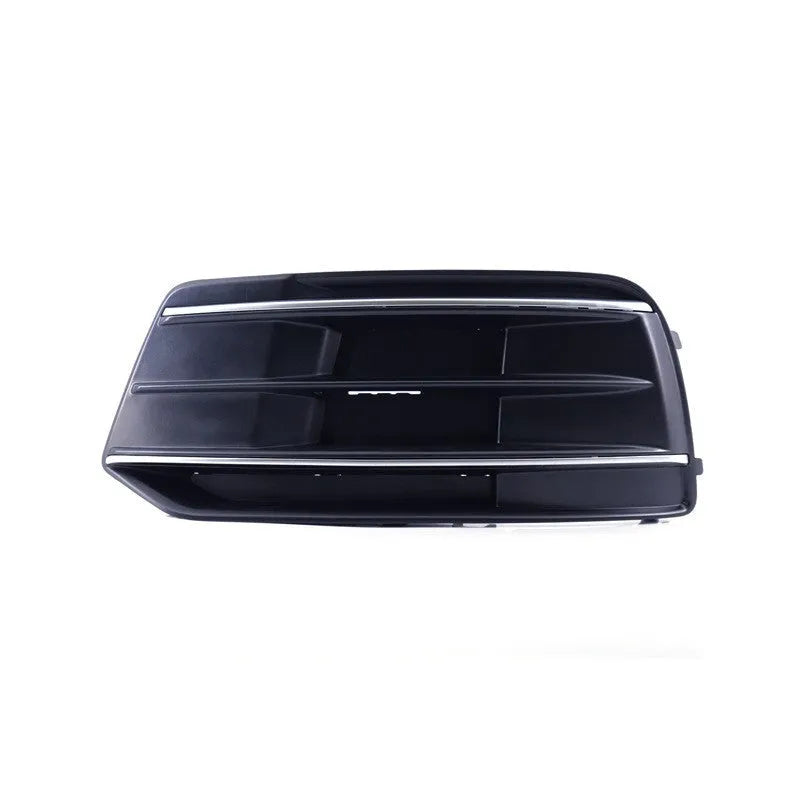 Black ABS plastic front bumper lower grille fog light frame for Audi Q5 2018-2022.