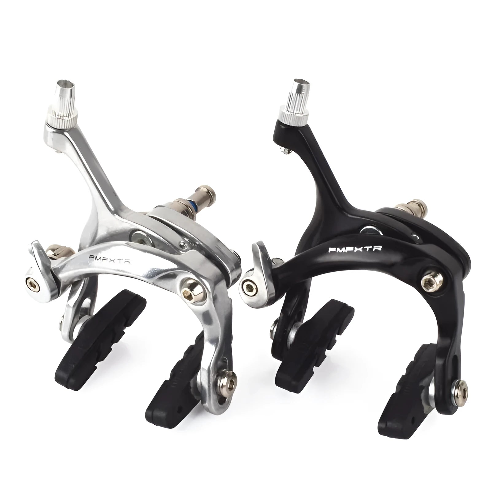 Dual-axis bicycle brake accessories with U-shaped modification and adjustable travel