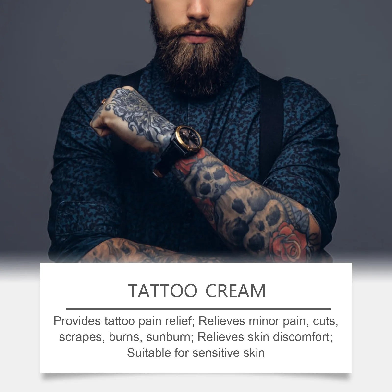 50g jar of Nourishing Moisturizing Skin Tattoo Neck Cream.