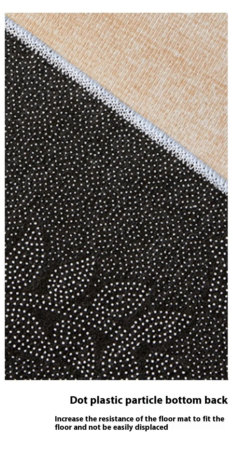 Black Halloween cartoon printed polyester floor mat on porch, 40x60cm size
