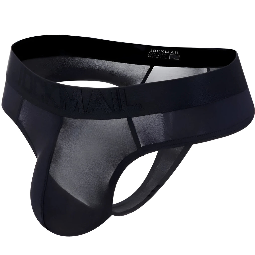 Men's ice silk ultra-thin translucent briefs low waist abstract pattern in seven colours sizes M-XXL