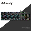 Rainforest Tarantula mechanical film gaming keyboard with magic colour finish and USB wired connection