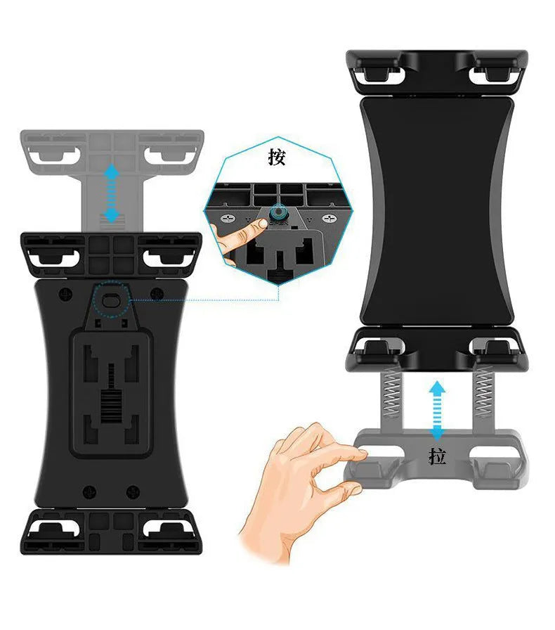 Black ABS plastic bicycle handlebar phone bracket mounting smartphone for cycling video