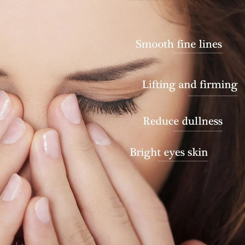 Tube of 20g peptide eye cream for dark circles and puffiness reduction.