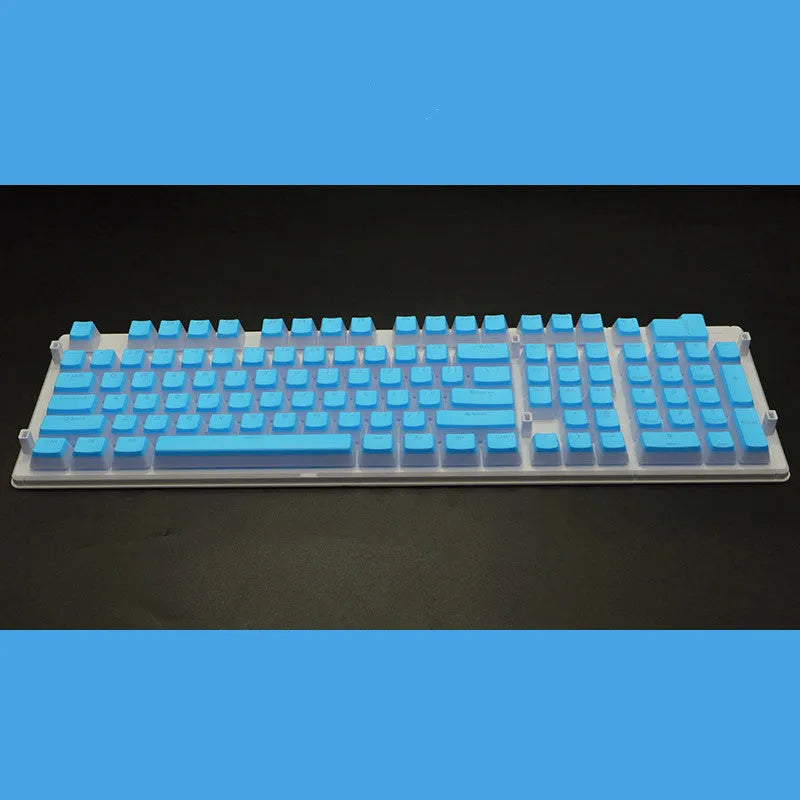 108 key pudding keycap set with translucent sides in sixteen colour options for mechanical keyboards