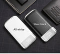 Portable display power bank with full screen and large capacity 10000mAh in white plastic shell