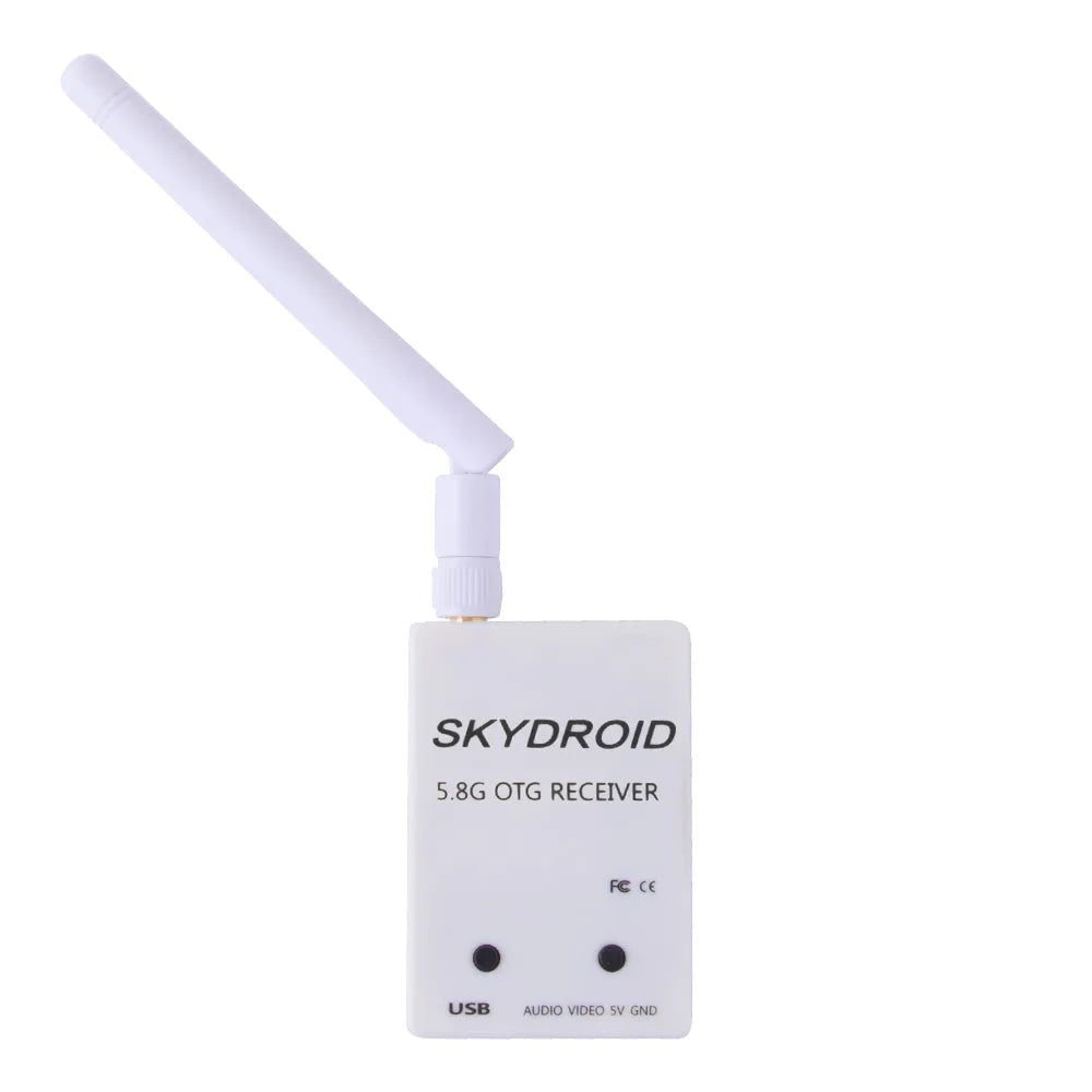 Yunzhuo UVC 5.8G FPV video receiver for mobile phone drone image transmission in black or white