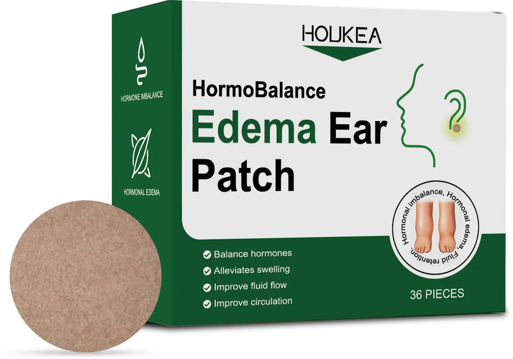 Edema Ear Patch with 36 tablets featuring wormwood and aesculus chinensis extracts for topical ear soothing