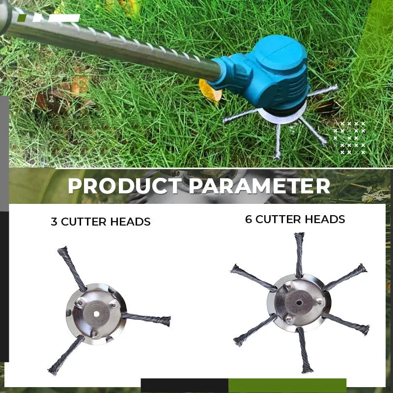 Stainless steel grass strimmer replacement head with 150mm diameter for electric mowers