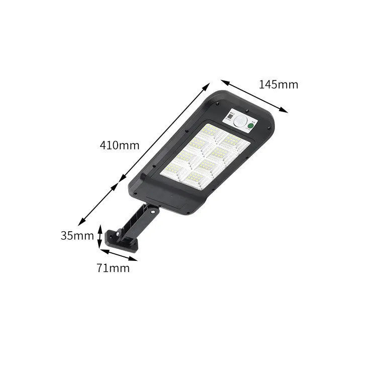 Solar wall light with 160COB lamp beads and human body induction for outdoor use