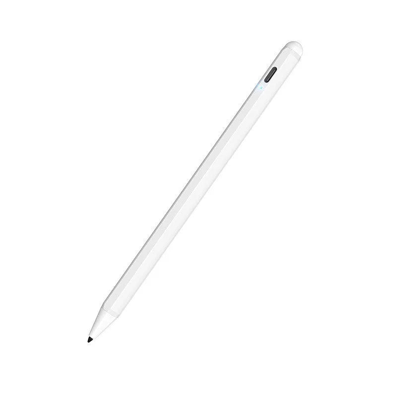 White PH25 Capacitor Pen stylus for iPad 2018-2019 models with 1.0mm fine nib and aluminium alloy body
