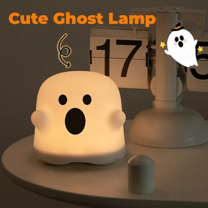 Silicone touch sensor night light for children's bedrooms with portable handheld design