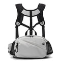 Unisex nylon waist bag and backpack hybrid in army green colour