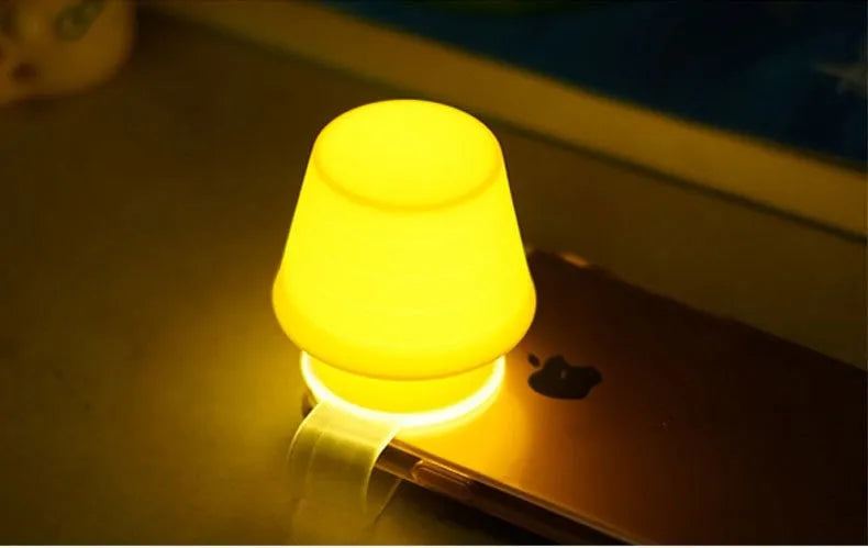 Silicone mobile phone flash lamp shade in blue pink yellow 55x47x61mm