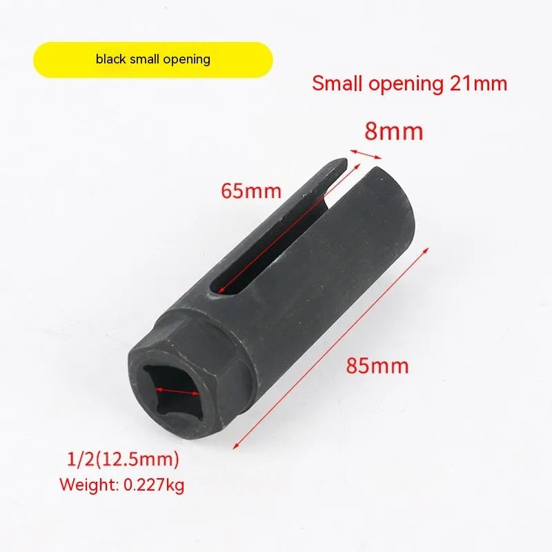 Black chromium vanadium steel oxygen sensor sleeve for 22mm automotive sensors