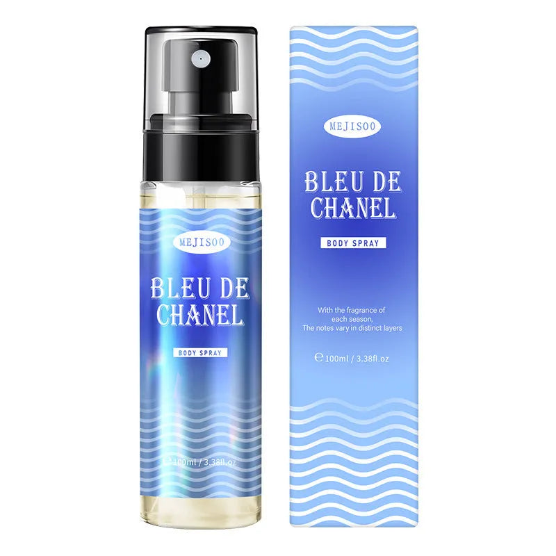 100ML body spray perfume lasting fragrance bottle with four scent options Black Opium Bleu De Chanel Scandal Fresh Ultra Male