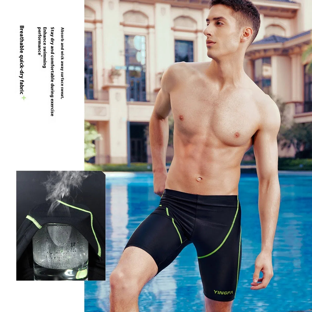 Men's black polypropylene fibre swimsuit briefs for professional training