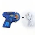 Electric fishing hook tier tool with PC shell housing in blue and green colour