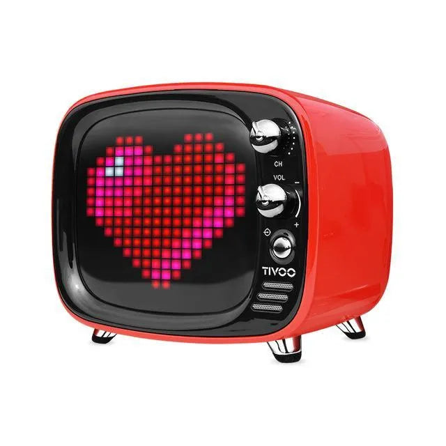 Portable Bluetooth speaker and alarm clock unit with LED display in multiple colour options