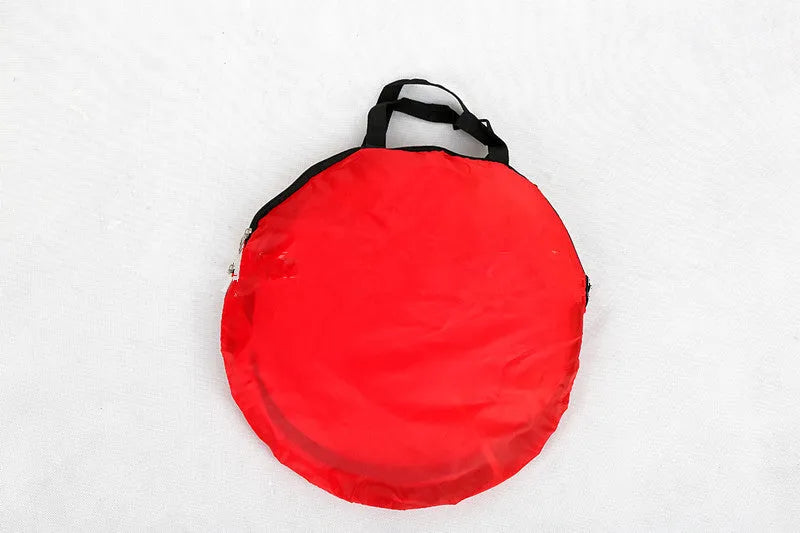 Baby tent crawling play house in red cloth for intellectual development and interactive play