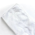 Two square pieces of Arabesquitic silk fabric for wrapping flower bouquets, shown in assorted colours.