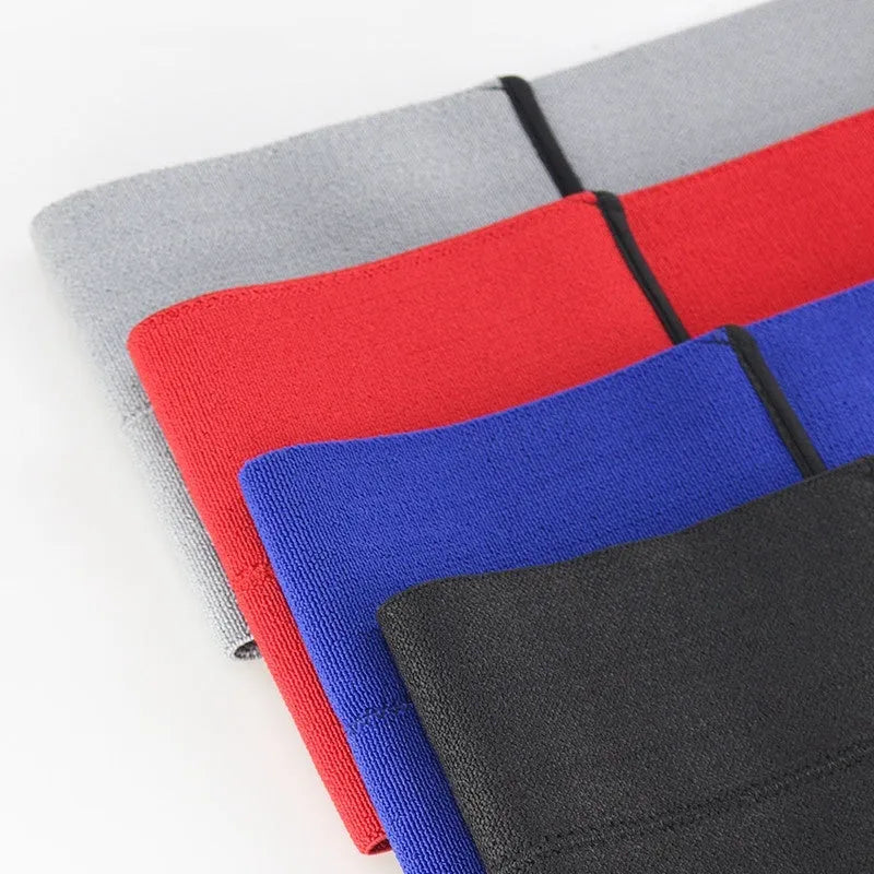 A stretchy elastic bandage designed for compression and support around the elbow joint.