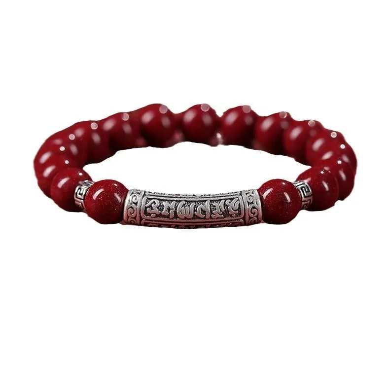 Cinnabar sandstone bracelet with manual craftsmanship in Purple Gold Sand or Emperor Sandstone colours