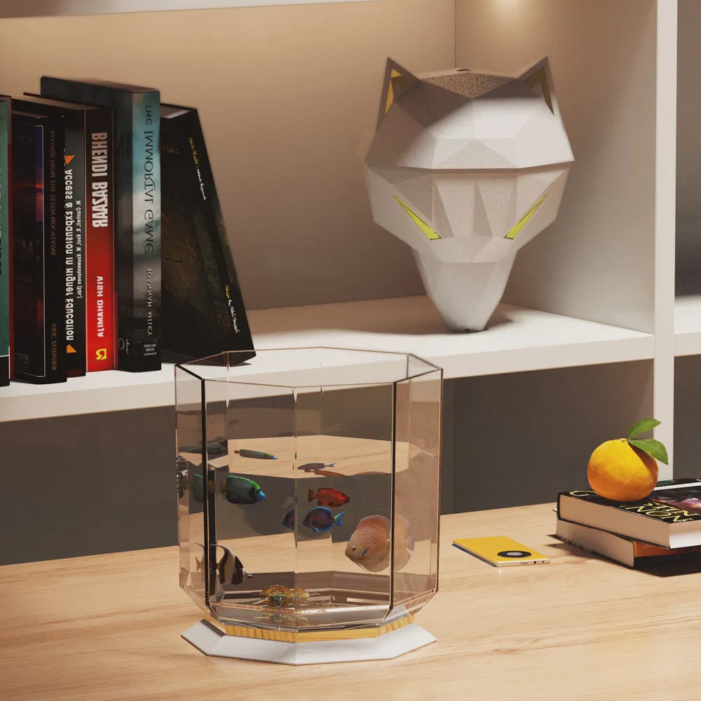 War Wolf black and white ultrasonic humidifier with colourful LED lights and USB cable