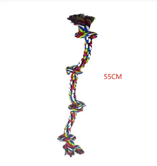Heavy-duty cotton rope knot dog toy 77cm for large breeds dental chew tug of war play