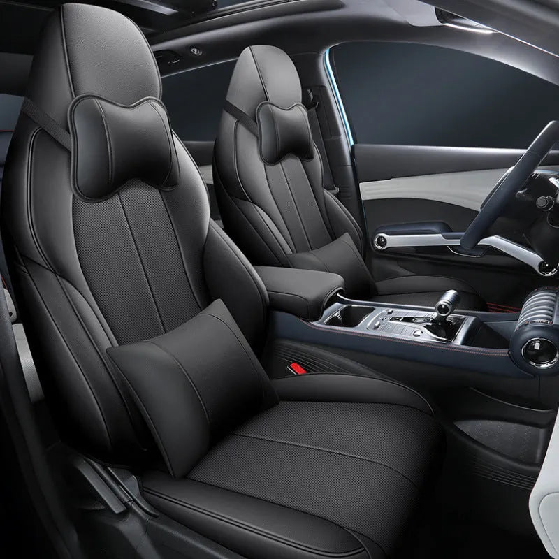 Yuan PLUS car seat cushion cover in a choice of five colours and two editions.