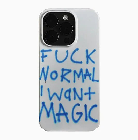 Retro art design hard shell iPhone case in glossy finish for iPhone 15 Pro Max.