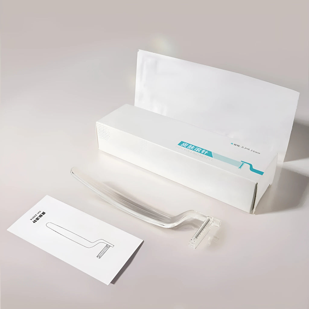 Micro needle roller mesotherapy facial care instrument with 0.25mm needle length and 3ml liquid tank