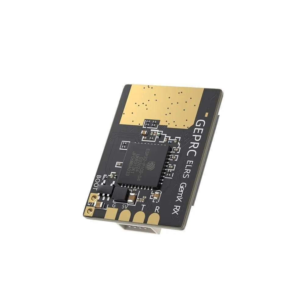 ELRS dual-band 915MHz and 2.4GHz FPV drone receiver kit with T-shaped antennas and accessories.