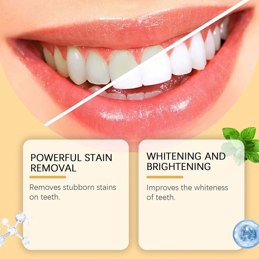 Portable teeth cleaning pen with 2ml capacity for stain brightening and oral care