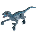 Remote control dinosaur toy with 3D eyes and realistic scales, 34.5cm, blue colour